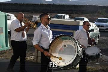 Romería popular, procesión y misa en El Caracol en la despedida de sus fiestas/TA y Francisco Javier Santana.